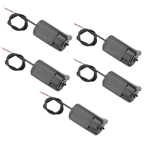 5 stk/sett DC 3V -5V Mini Vannpumpe Neddykbar for Fiskedam Fontene Akvarium