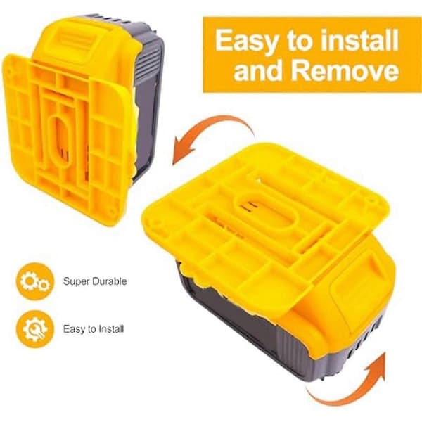12 kpl Akkuteline Dewalt 20V akulle, kiinnitystelakan pidike