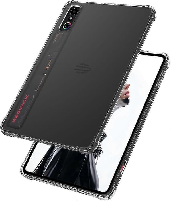 2025 Etui til RedMagic Astra Gaming Tablet, Blød TPU Bagside, Transparent Rød