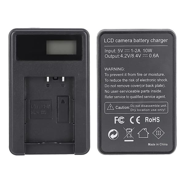 Sony NP-BX1 Kamera Batterilader med LCD-skjerm