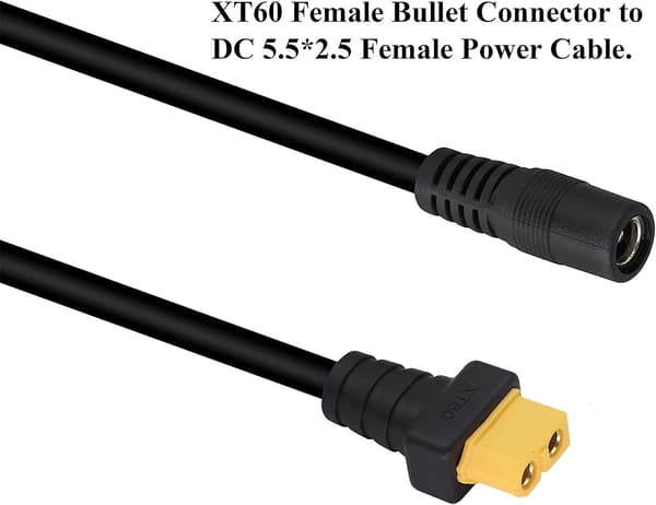 XT60 til DC-stikkabel XT60 Hun til DC5.5mm X 2.5mm Hun Kabel Strømstik til TS100 Loddejerns