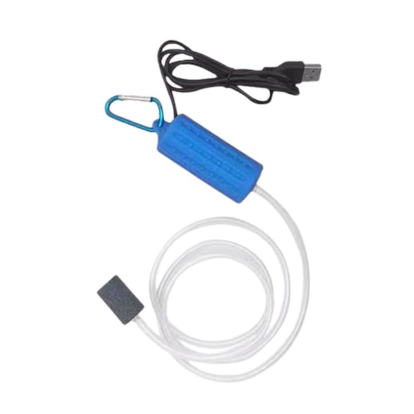 Akvarium Mini Luftpump Fisk Akvarium USB Syrepump Ultra-tyst Spara Ya Ft
