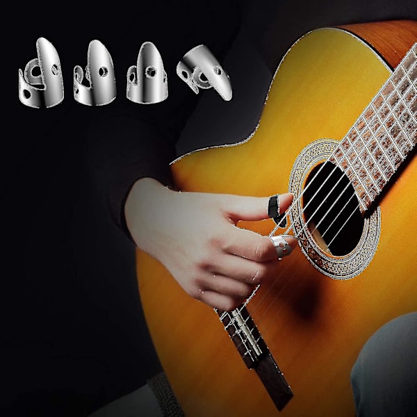 12-pack Stål Fingerplock för Gitarr, Banjo och Andra Instrument