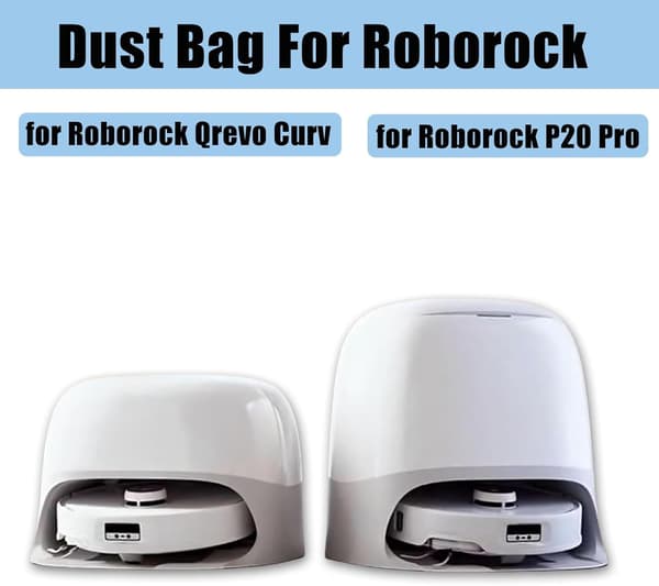 12 erstatningsstøvposer til Roborock Qrevo Curve/ P20 Pro robotstøvsuger