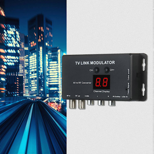 TVLINK Modulator AV til RF Konverter & IR Forlænger RF Modulator