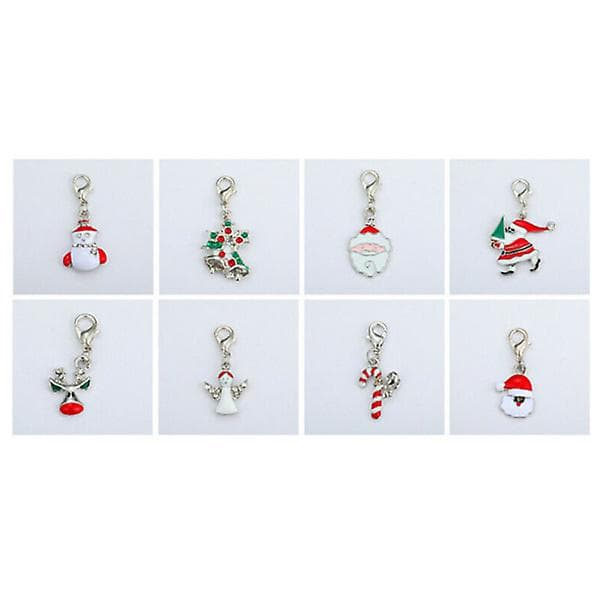 Julekalender med 24 Charms til DIY Halskæde Armbånd Gave