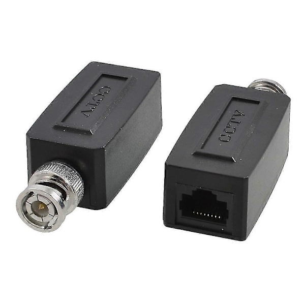 CCTV-kamera Koaxial BNC RJ45 UTP Cat5 Aktiv Video Balun Sändar-Mottagarpar