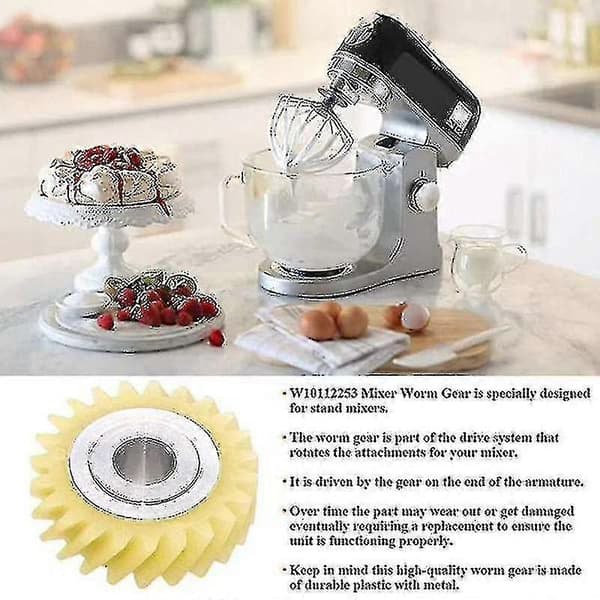 Mixer Maskdriven Växel För Kitchenaid Köksmaskin & 2 Par Motorborstar