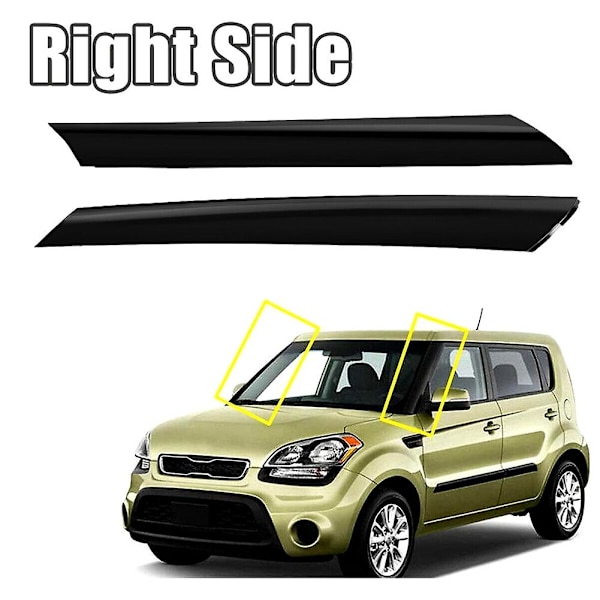 Vänster Förarsida Yttre Vindrutepelare Trim A-Pelare Exteriör List Garnityr För 2010 11 12 2013 Kia Soul 86170-2K500