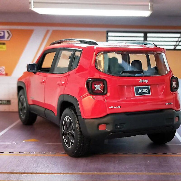 1/36 Jeep Renegade SUV Leksaksbil i Metall, Gjutna Modeller, Terrängfordon, Simulerad Dörröppning, Barnpresent