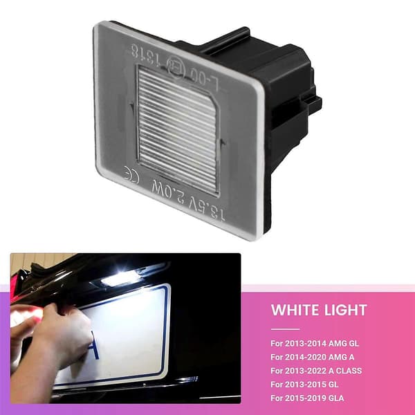 1 stk. LED nummerpladelys bageste bagklap nummerpladelys til C V GLA GLC A0009062903