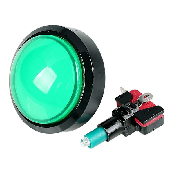 5X Arcade Knapper 60mm Kuppel 2.36 Tommer LED Trykknap med -Switch til Arcade Maskine Konsol