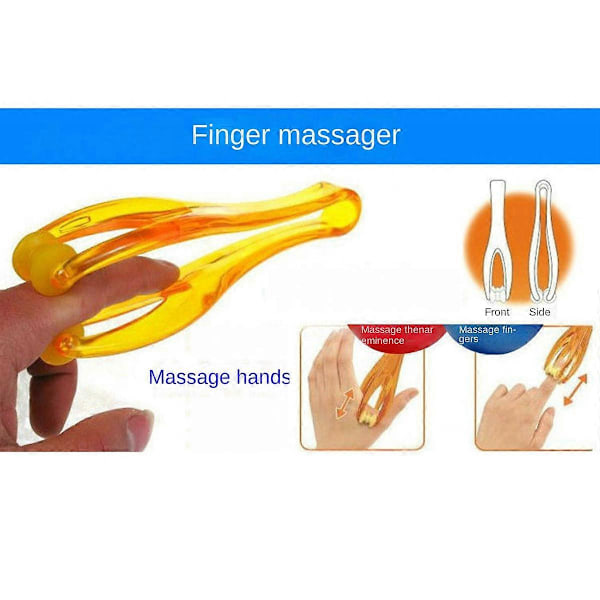 Finger Massager Rehabiliteringsträningsutrustning Massage Muskler Lindra Trötthet i Fingrarna Hälsa Ca