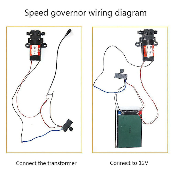 50w Motorvarvtalsregulator med justerbar ratt Motorvarvtalsregulator Dc 12v