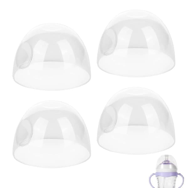 4 KPL Vauvan Tutin Pullon Korkin Vaihtokansi Philips Avent Natural -pulloihin 4oz &