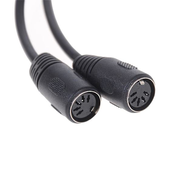 1x 50cm 5-polet Midi Din Y-splitterkabeladapter 1 han-stik til 2 hun-stik Hfmqv