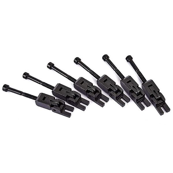 Set med 6 dubbla låssystem låsta sadlar för Floyd-Rose gitarr tremolo stall (svart)