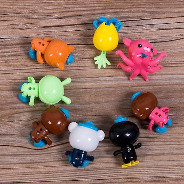 Suminiy.us 8-pack Octonauts Figurer 5-10cm Leksaker Barnacles Peso Kwazii Barnpresenter