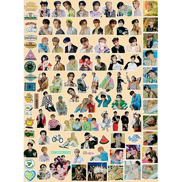 100 kpl NCT Dream Tarrapakkaus Hello Future Uusi Albumi Tarra Ei Toistu Tarra Kannettavat Tietokoneet, Macbook, Rullalaudat, Matkatavaralaukut, Autot, Pyörät, Makuuhuone