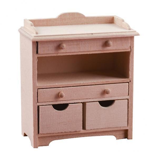 2x1/12 Nukenukkekoti Miniatyyrihuonekalut Olohuoneen Säilytyskaappisetti