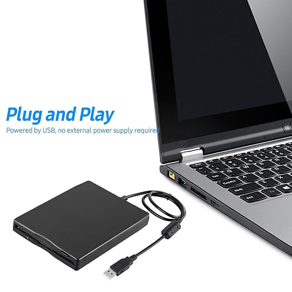 USB Ekstern Diskettestation Bærbar 3,5 tommer Diskettestation USB Interface Plug and Play Lav N