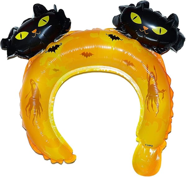 Halloween Oppblåsbart Hodebånd Ballong, Halloween Oppblåsbart Hatt, Halloween Festutstyr, 6 stk