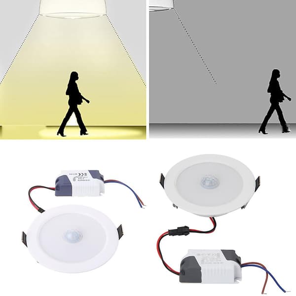 5W/7W/9W E27 PIR Rörelsesensor LED Taklampa Downlight Vägg för Stig Corrido