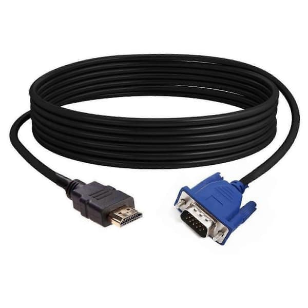 10M HDMI til VGA HD Kabel Lydadapter til Desktop PC og LCD Skærm