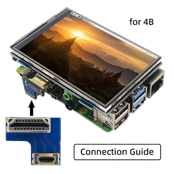 Tyyppi A CN-006 2 kpl/setti HDMI - Micro HDMI -sovitin, HDMI - HDMI -liitin Raspberry PI:lle