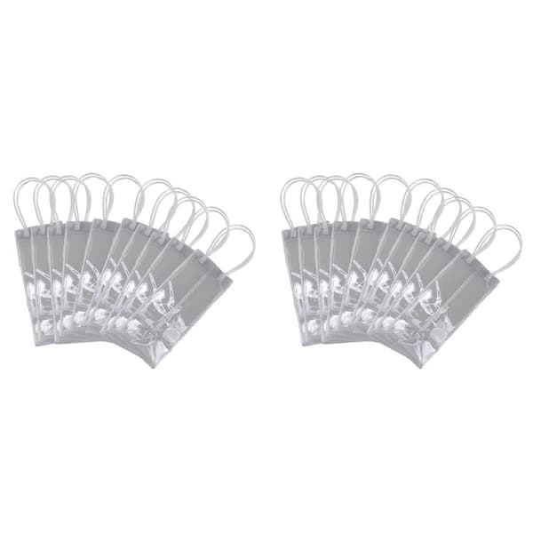 Förpackning med 10 Vinkylväskor Isväska Transparent PVC med Handtag