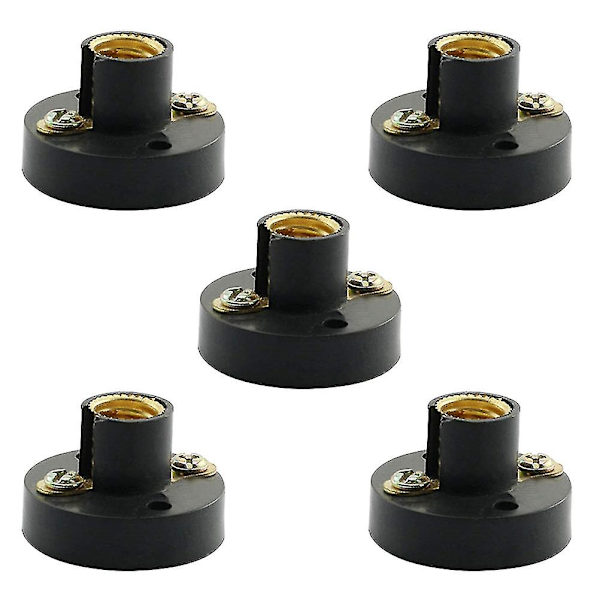 5 st Spiral Glödlampor Mini Glödlampsockel E10 Plastlamphållare E10 Mini Glödlamphållare