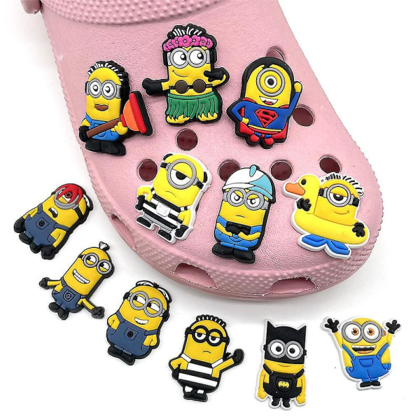 Despicable Me skosmycken - 12 st Minions skosmycken för Clog Croc skor DIY dekoration sandaler accessoarer - barn och vuxna festgåvor