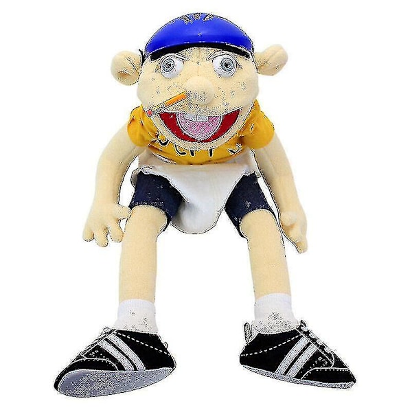 58cm Jeffy Plyschleksak Jeffy Hatt Handdocka Spel Fylld Dock Barnpresenter-r
