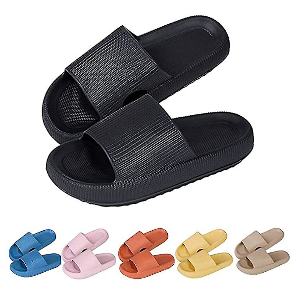 Unisex Pillow Slides Tofflor, halkfria, snabbtorkande badtofflor