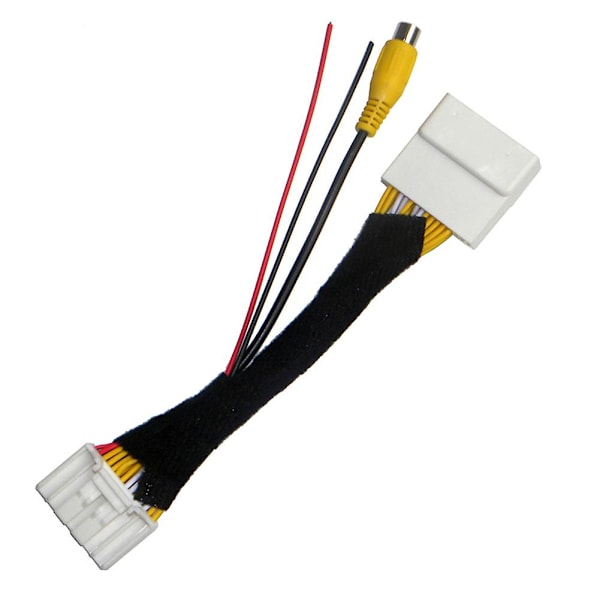 28-polet bil RCA video bakkamera konverterkabel adapter kompatibel med Mazda 2