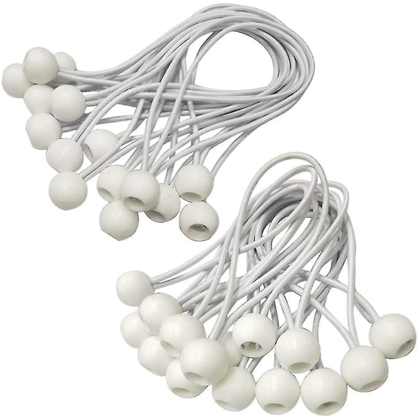 30 stk. Bungee-bolde, Markise-knapper, Heavy Duty, Tarp Bungee-snore, elastiske bånd til pavilloner, campingtelte, last