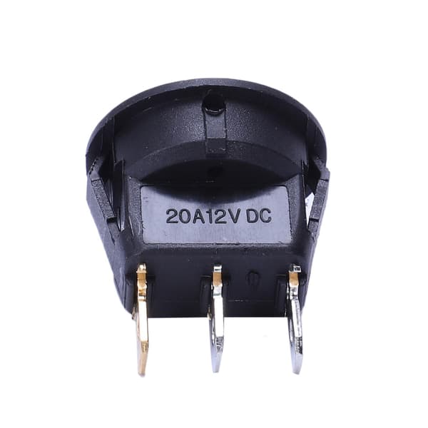 20 stk 12V 20A Amp On/Av/ 3 Posisjon Terminal Rund Vippebryter Blå & Rød