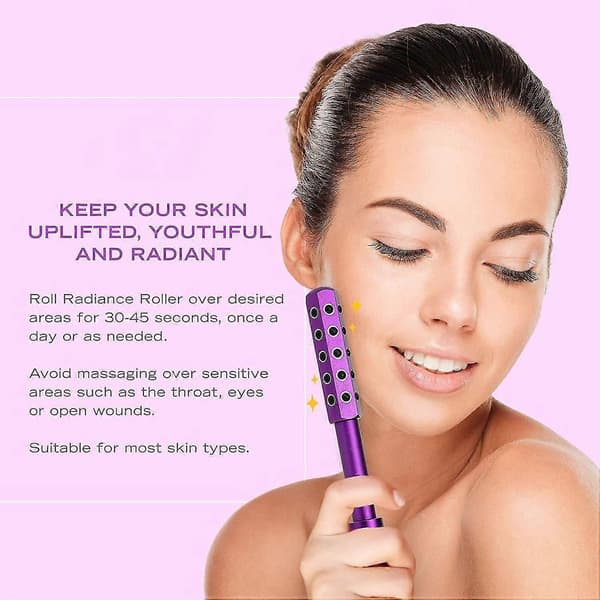 Radiance Roller - Germanium Sten Opløftende Ansigtsmassagerulle (Lilla)