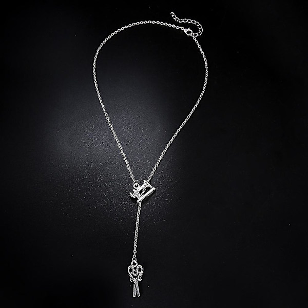 Chic Halsband Saxar Sy Maskin Berlock Kedja Party Kvinnor Smycken