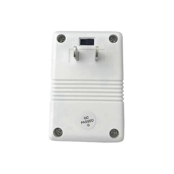 110V/120V til 220V/240V Dual Channel Spenningsomformer Adapter EU-plugg