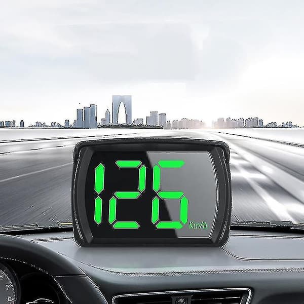 Bilspeedometer Digital GPS Speedo Hastighet MPH HUD Head Up Display Speedometer Universal