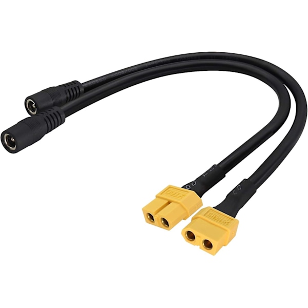 XT60 till DC-kontaktkabel XT60 hona till DC5.5mm X 2.5mm hona kabelströmskontakt för TS100 lödning