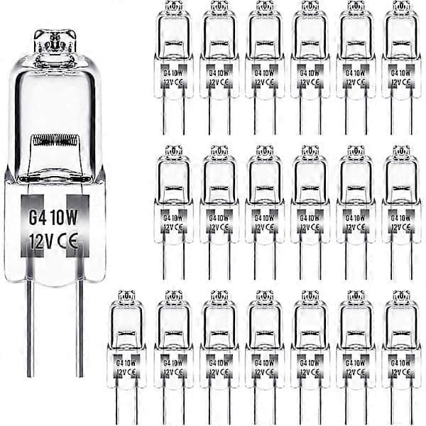 G4 Halogenlampor 10W 12V - Varmvit - 20-pack 10W 20st