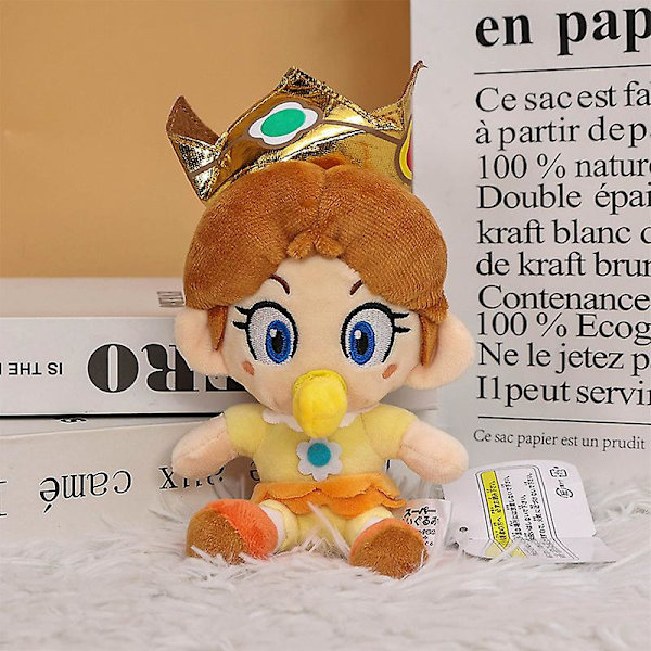 18 st Mario Bros Baby Princess Peach Daisy Rosalina Mjuka Plyschleksaker Kawaii Baby Mario Luiji Stoppade Peluche Dockor Present Barn
