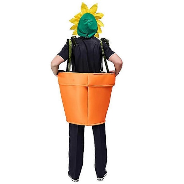 Halloween-kurpitsa-kukkaruukun asu Auringonkukka-asu