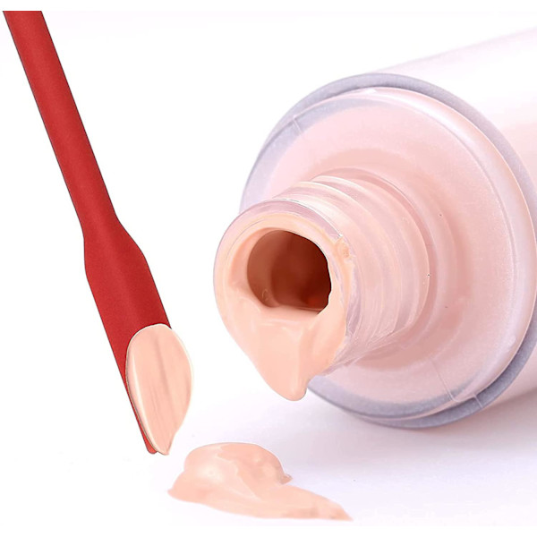 Mini Spatel  Liten Silikonspatel Makeup Spatel Tunn Spatel Set för Kök och Skönhet 3 Pack