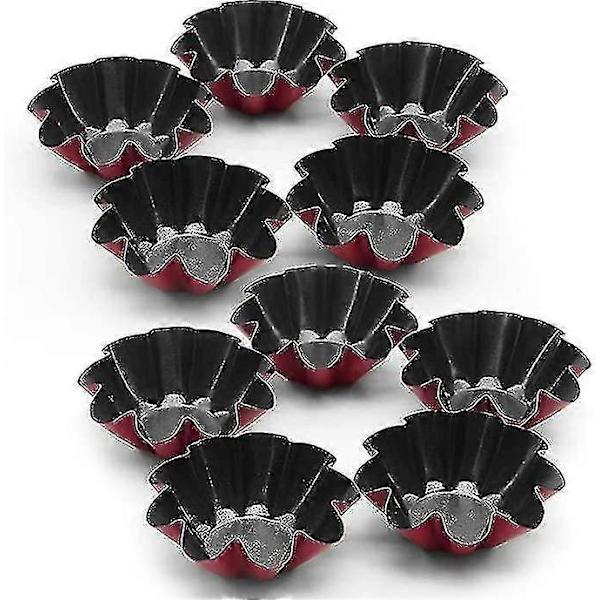 10-pack Tartformar, Mini Muffinsformar i Kolstål