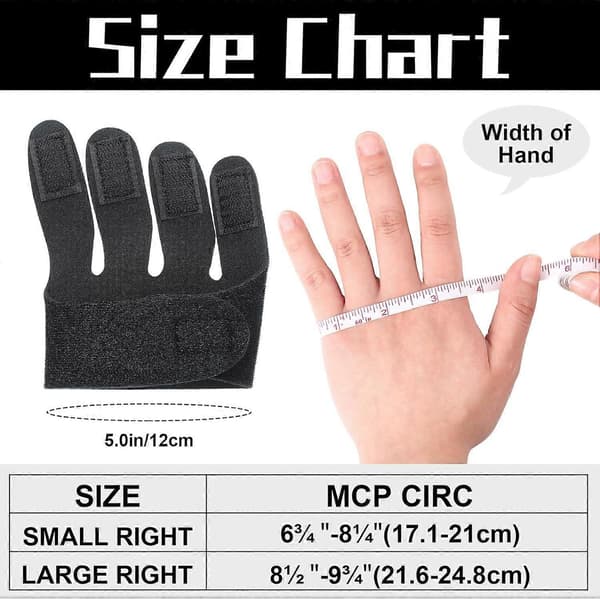 2 st Handledsskena för ulnar deviation Höger Handskena Knogskena MCP
