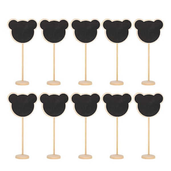 Meddelandetavla Dekoration Trä Partybord Tavla Dekoration DIY Bordsskylt Krita