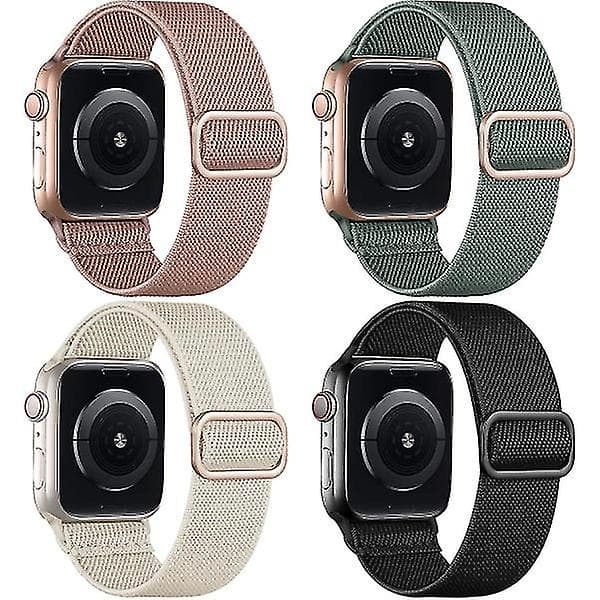 4-pak Remme til Apple Watch 41mm 38mm 40mm Kvinder Mig